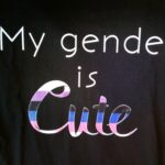 Aufdruck T-Shirt: My Gender Is Cute